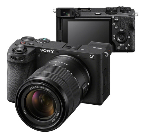 Câmera Mirrorless Sony A6700 26mp 4k 120fps + Lente 18-135mm Cor Preto