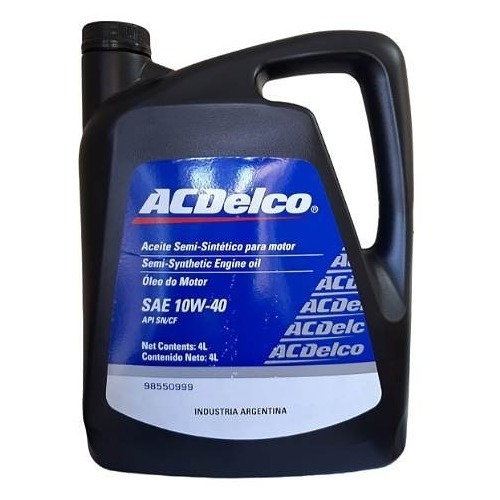 Aceite 10w40 Acdelco Semisintético 4 Lts