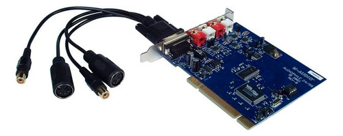 Placa Interface Audio Midi Pci Audiophile 2496 M-audio Cor Azul