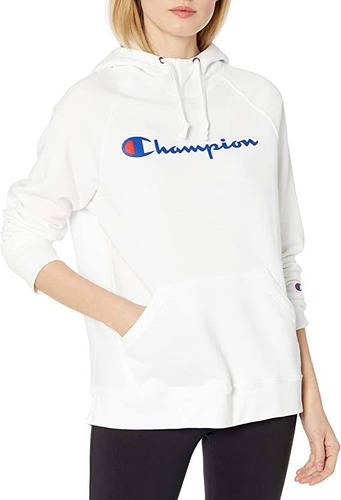 Champion - Sudadera Blanca Con Capucha Para Mujer