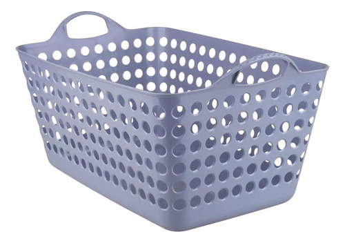 Kit 2 Cesto Organizador Retangular Flexível Cinza 22lt Arthi