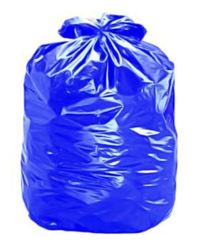 Saco De Lixo 50 Litros Super Forte 100 Unidades Azul