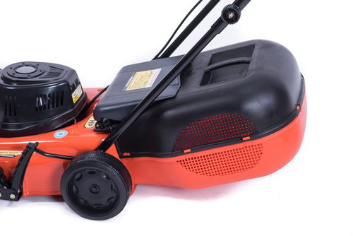 Cortadora de pasto eléctrica Dibra R32GB con bolsa recolectora de 1000W y 220V color naranja/negro