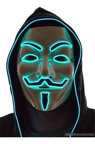 Mascara Anonymous Vendetta Led Halloween 100% Original 