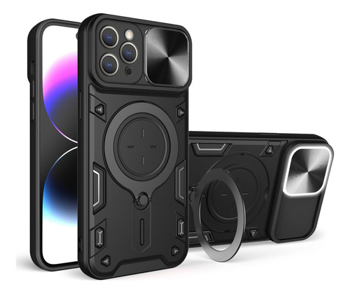 Capa Capinha Anti Impacto Para iPhone Com Suporte Anel Atrás