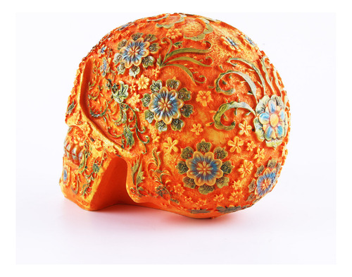 Adorno De Resina De Flor De Ciruelo De Calavera Halloween