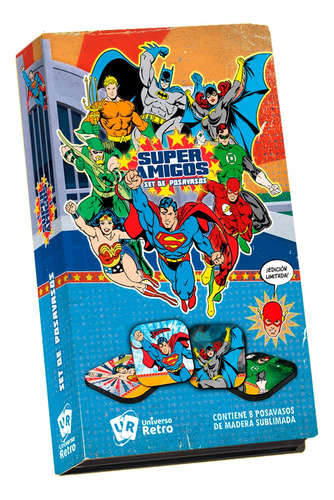 Posavasos Super Amigos Batman Boxset X 8 Vhs Superman Dc