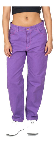 Pantalon Mom Fit De Jean Violeta