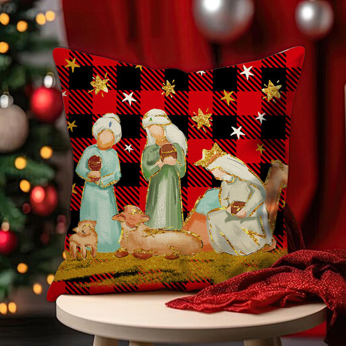 Fundas De Cojín Con Forma De Árbol De Navidad, 18 X 18 Pulga