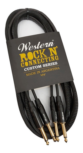 Cable Western Doble Plug Mono A Doble Plug Mono - 1.5mts