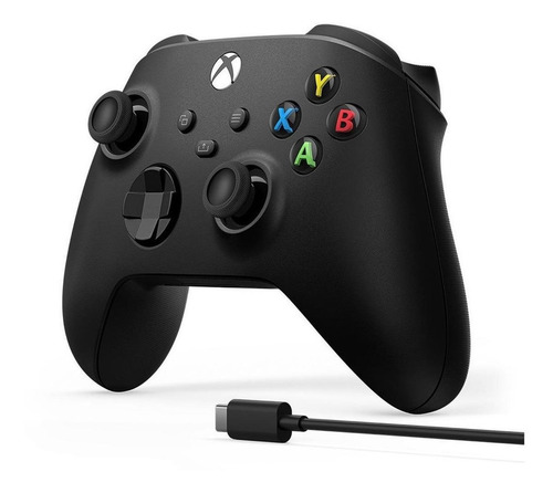 Control joystick inalámbrico Microsoft Xbox Xbox Series X|S Controller + USB-C cable carbon black