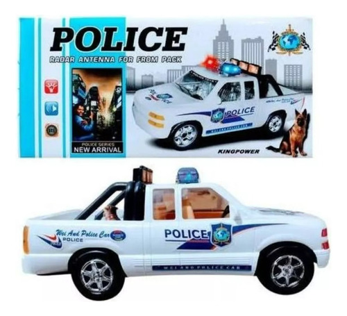 Brinquedo Infantil Carrinho De Polícia Com Sirene Giroflex