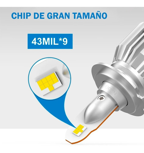 Focos Led Naoevo S3 Base H13 9.000lm Auto Camioneta Nissan