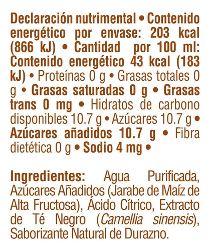 Té Negro Helado Snapple Sabor Durazno 473 Ml (6 Piezas)