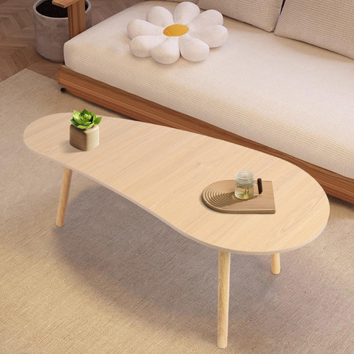 Mesa De Centro Ovalada Pequeña Mesa De Centro Moderna De