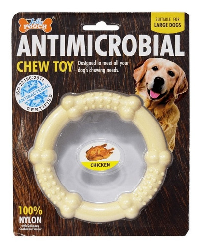 Juguete Circulo Antimicrobial Large Pollo Nylon Premium