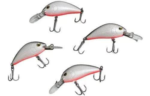 Set De 4 Señuelos Para Agua Dulce, 3,5 G Floating- Badfish