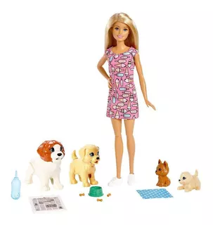 Barbie Sisters and pets/Familia guardería perritos FXH08