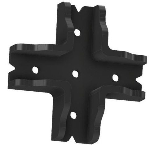 Imagen 3 de 10 de Escuadra Guía Cruz Armado Muebles Placa 18mm Mdf Melamina