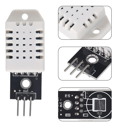 Módulo De Sensor Digital De Temperatura Y Humedad Dht22 De 6