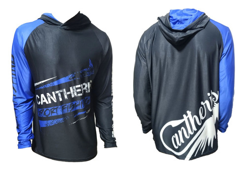 Remera De Pesca Santa Fe Azul Cantheris Orig. Sec Rap Uv 50+