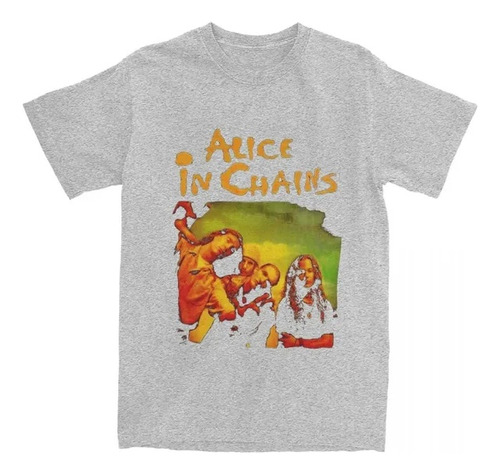 Camiseta Neutra De Algodón Estampada Alice In Chains