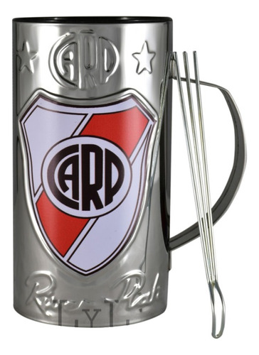 Vaso Guiro River Plate Oficial Con Raspador Vg Pro - Full