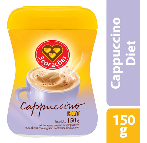 Cappuccino diet 3 Corações 150g