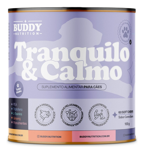 Tranquilo & Calmo - Suplemento Para Cães - Buddy Nutrition