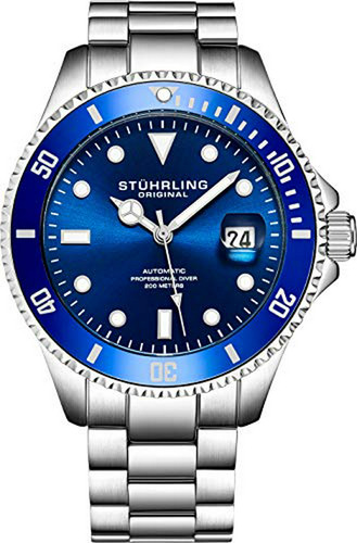 Reloj Buceo Automático Acero Inoxidable Stuhrling 200m