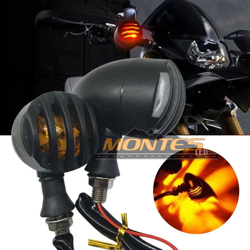 Direccional Led Chopper Harley Cuerpo Pvc 