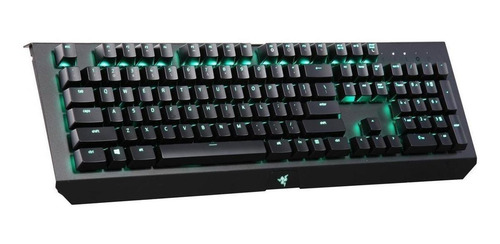 Imagen 2 de 2 de Teclado gamer Razer BlackWidow X Chroma QWERTY Green inglés US color negro con luz RGB