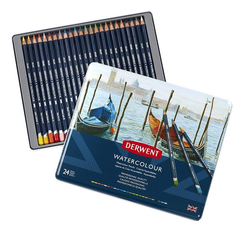 Estuche Lapices Derwent Watercolour 24 Pz