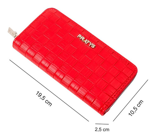 Billetera Mujer Monedero Porta Celular Tarjetas Eco Cuero