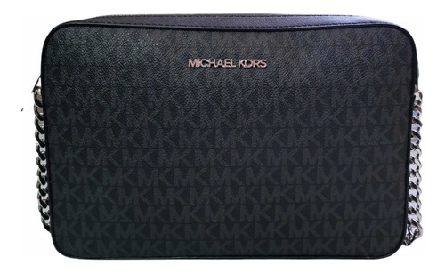 Bolsa Michael Kors Jet Set Bandolera Mujer Cuero Negro.