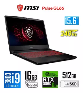 Laptop 240hz Video 6gb 3060 Msi 15.6 I9 12va 16gb 512ssd