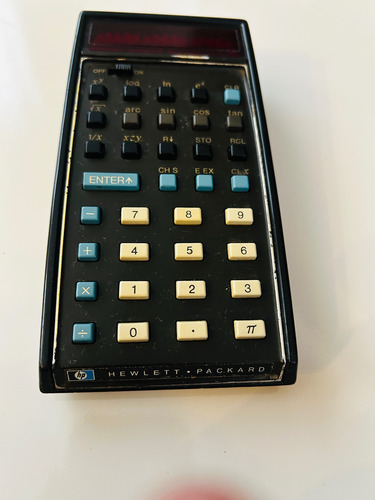 Calculadora Científica Hp-35 Com Fonte Original Raríssima!! Preto (Usado)