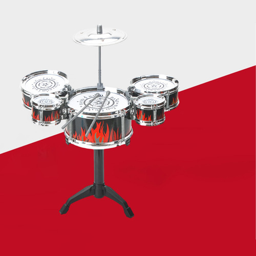 Instrumento Musical Infantil Jazz Drum Set De Cinco Tambores
