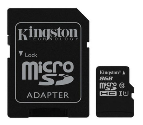 Tarjeta de memoria Kingston SDC10G2 con adaptador SD 8GB