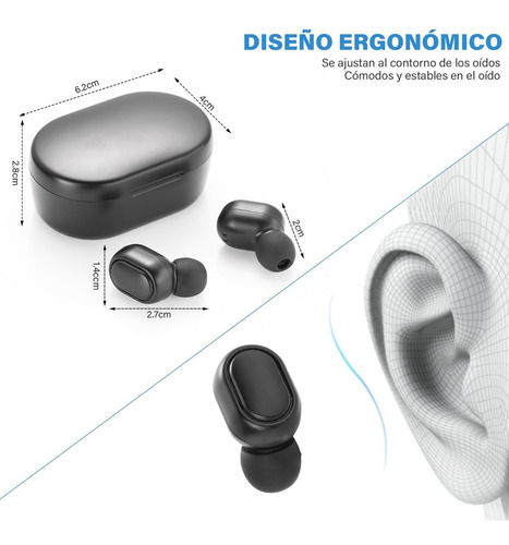 Imagen 6 de 7 de Ariculares Inalambricos Con Bluetooth 5.0 Visualización Led