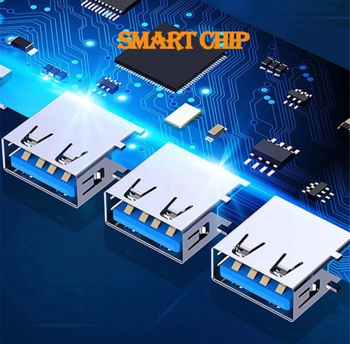Hub Usb 3.0 Multi Splitter Adaptador Otg 4 Puertos Aluminio
