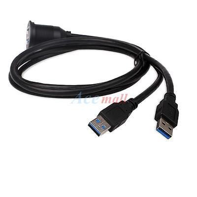 Imagen 4 de 5 de Dual Usb 3.0 Dash Mount Alargador Para Coche Barco Motocicle