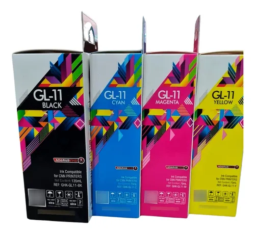 5 Tintas Gi-11 Para Canon G2170 G3170 G2160 G3160 G4170