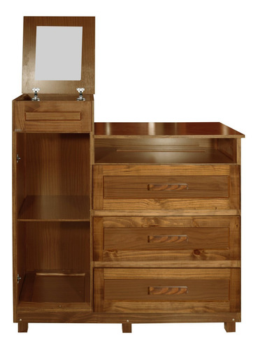 Cômoda Sapateira Com Espelho 1 Porta 3 Gavetas E Porta