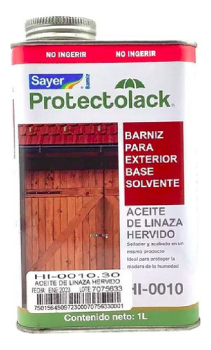 Aceite De Linaza Hervido Acabado Perfecto Mesas Parota (1lt)