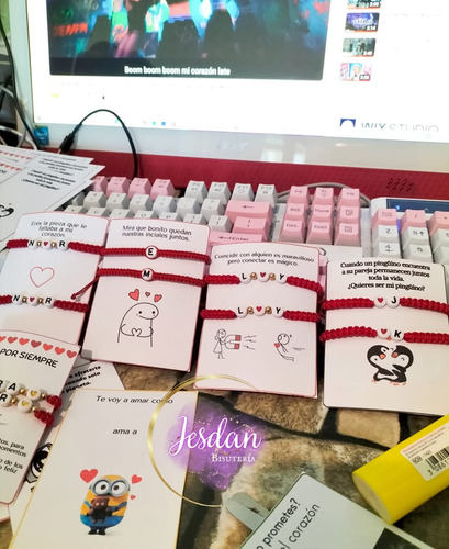 80 Pulseras Febrero, Paquete Mayoreo San Valentin