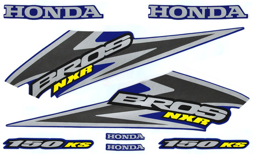 Kit Adesivos Honda Nxr 150 Bros Ks 2006 Azul