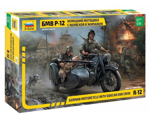 Zvezda Set Infanteria Alemana En Moto Sidecar 1/35