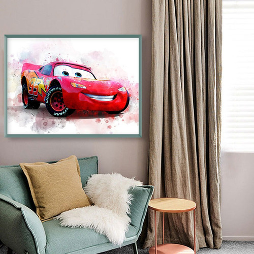 Cuadro Canvas Personalizado 35x50cm  Cars Rayo Mcqueen