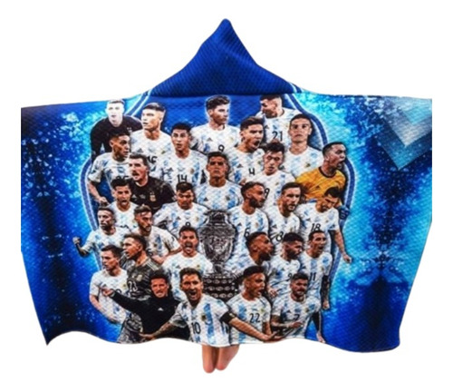 Seleccion Argentina Copa America - Manta/ Capa Con Capucha